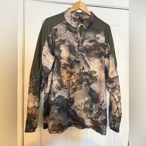 Men’s habit brand xl hunting Camo Quarter-Zip Pullover